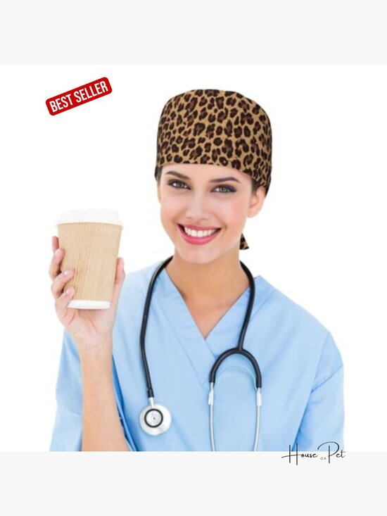 Adjustable Surgical Sweatband - Elastic Bandage Cap - Scrub Caps for Nurse
